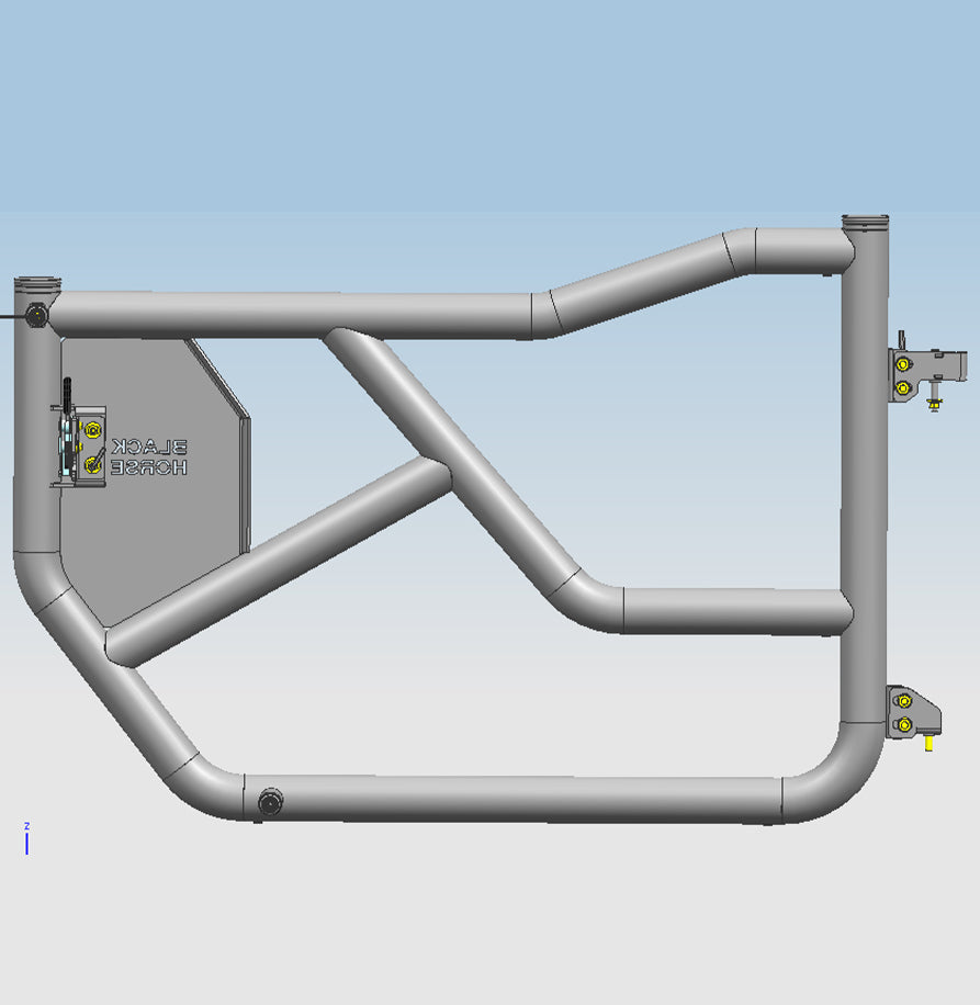 2021-2026 Ford Bronco Tubular Front Doors Tubular | Black Horse Off Road - Image 4