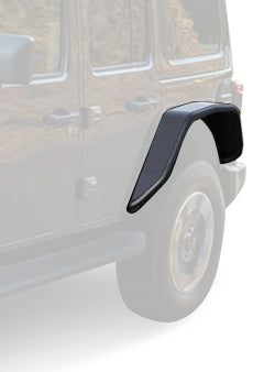 2018-2026 Jeep Wrangler Tubular Rear Fender Flares | Black Horse Off Road - Image 3