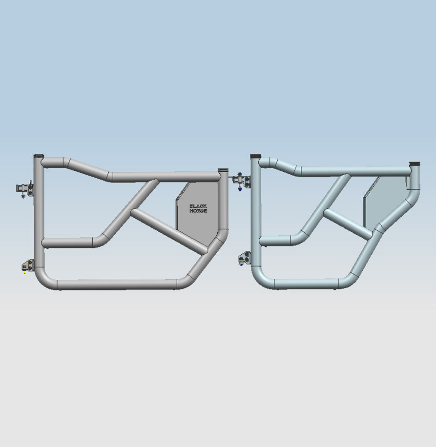 2021-2026 Ford Bronco Tubular Front & Rear Doors Tubular Full set Tubular Front & Rear Doors, 2nd Box: 35.82x29.13x16 inch | Black Horse Off Road - Image 5