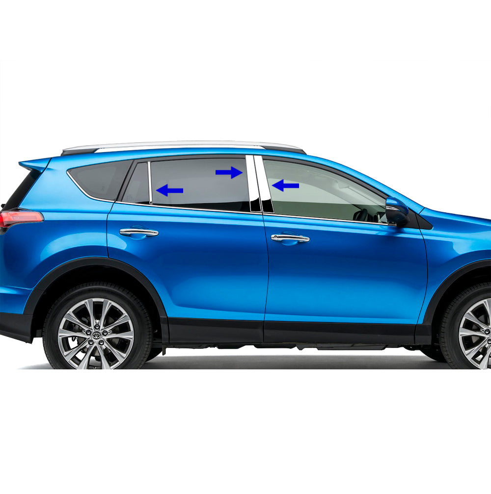2013-2016 Toyota Rav4 Pillar Post Trims | Black Horse Off Road - Image 1