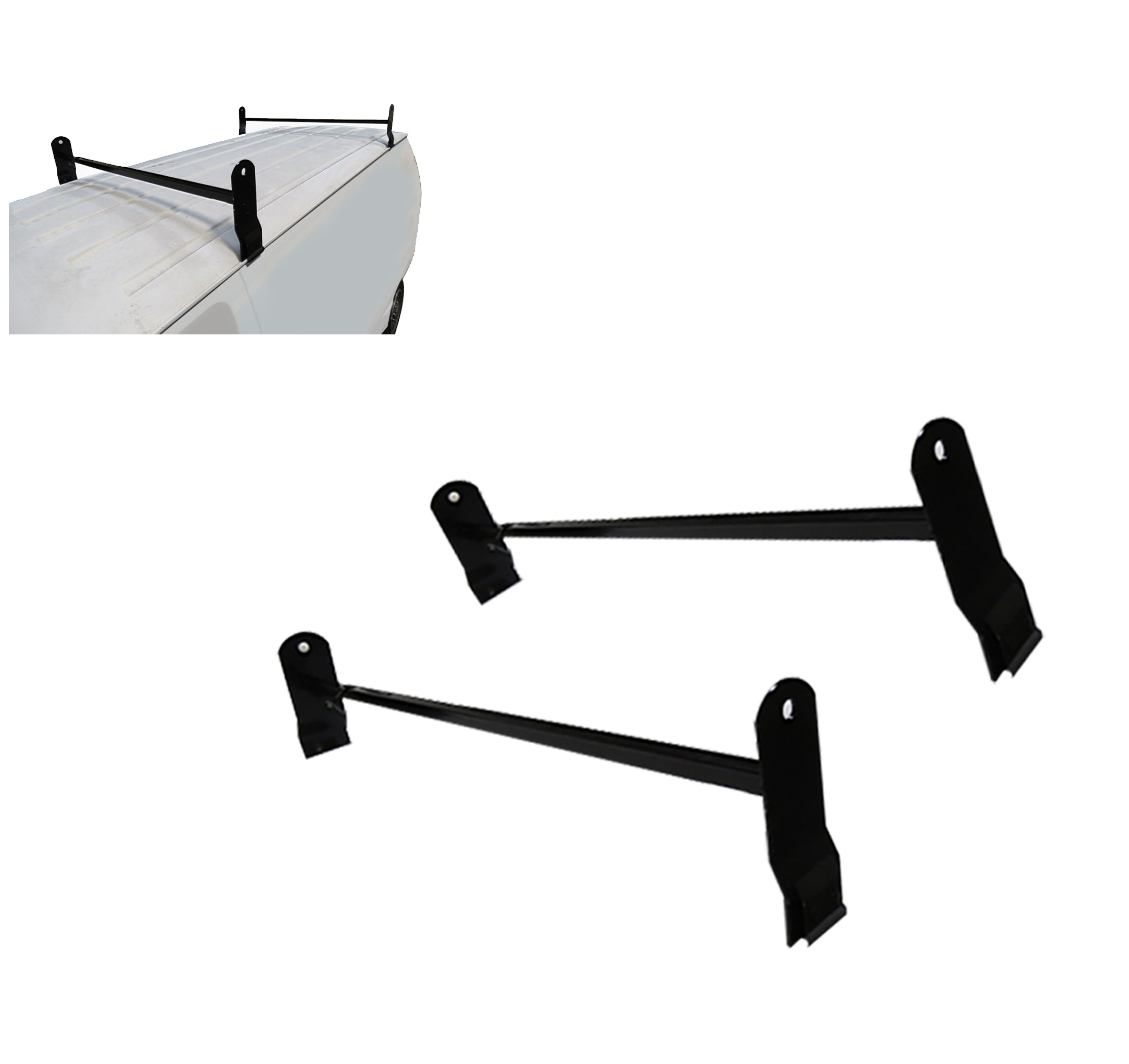 1999-2026 Econoline Ladder Rack | Black Horse Off Road - Image 1