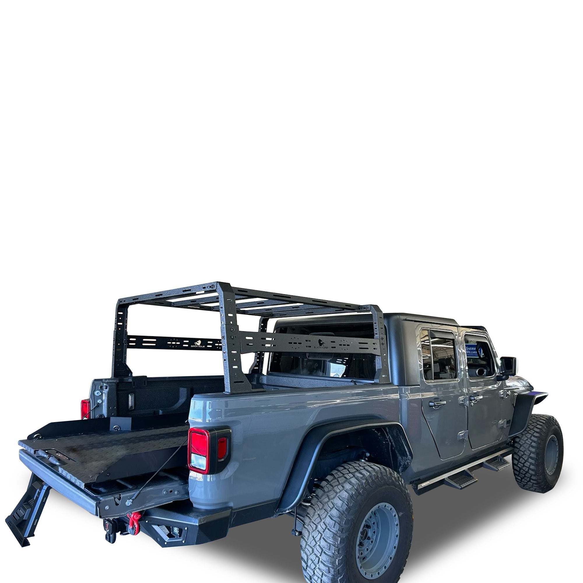 2020-2026 Jeep Gladiator Traveler Overland Utility Bed Rack | Black Horse Off Road - Image 6