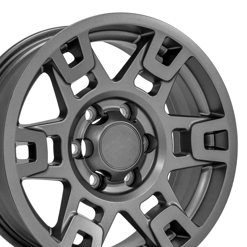 OE Wheels TY16B 17x7 Satin Graphite replica wheel
