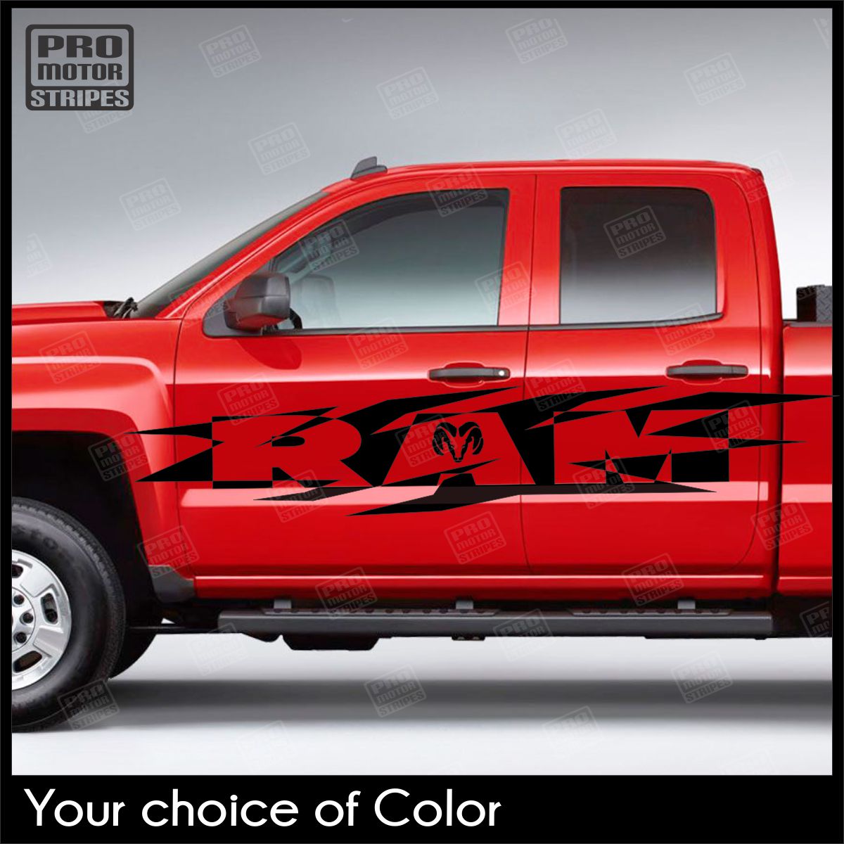 Universal Side Accent Ram Decals For Truck or SUV