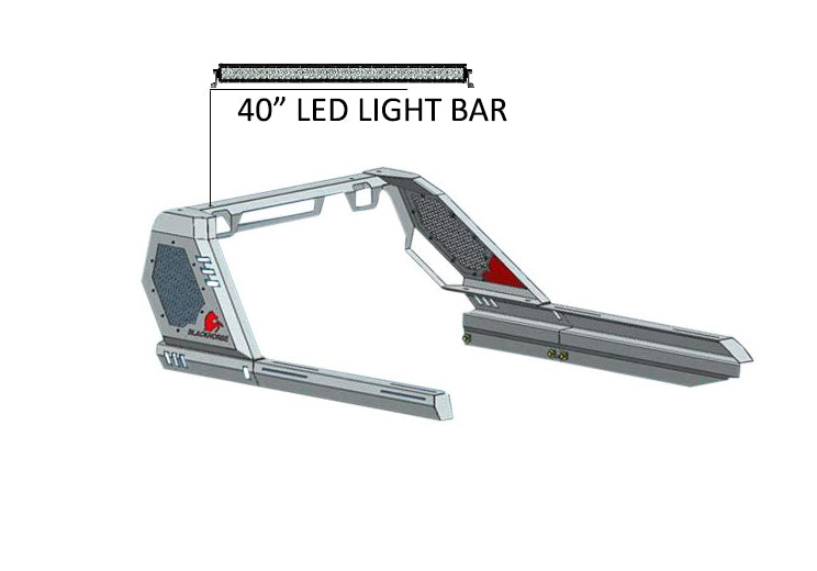 2005-2021 Nissan Frontier Vigor Roll Bar Kit Modular W/40" LED Light Bar | Black Horse Off Road - Image 2