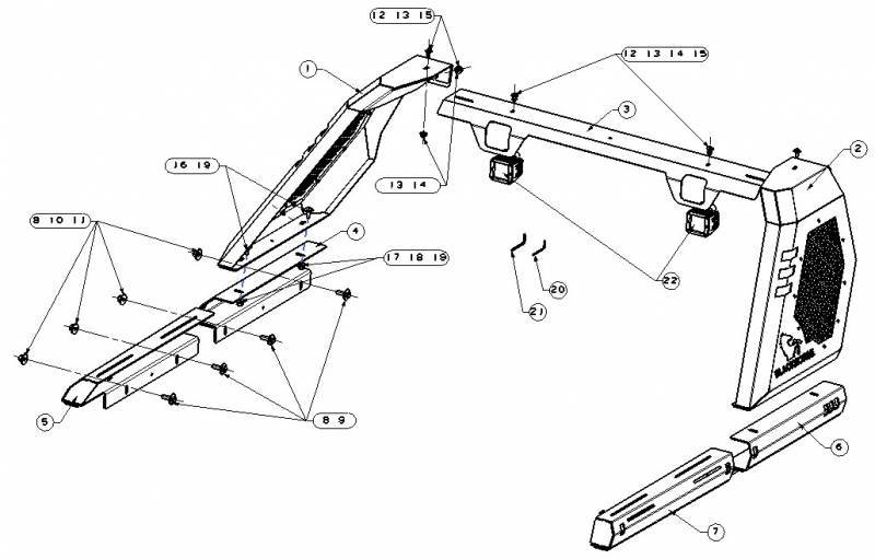 2019-2026 Ford Ranger Vigor Roll Bar Modular | Black Horse Off Road - Image 5