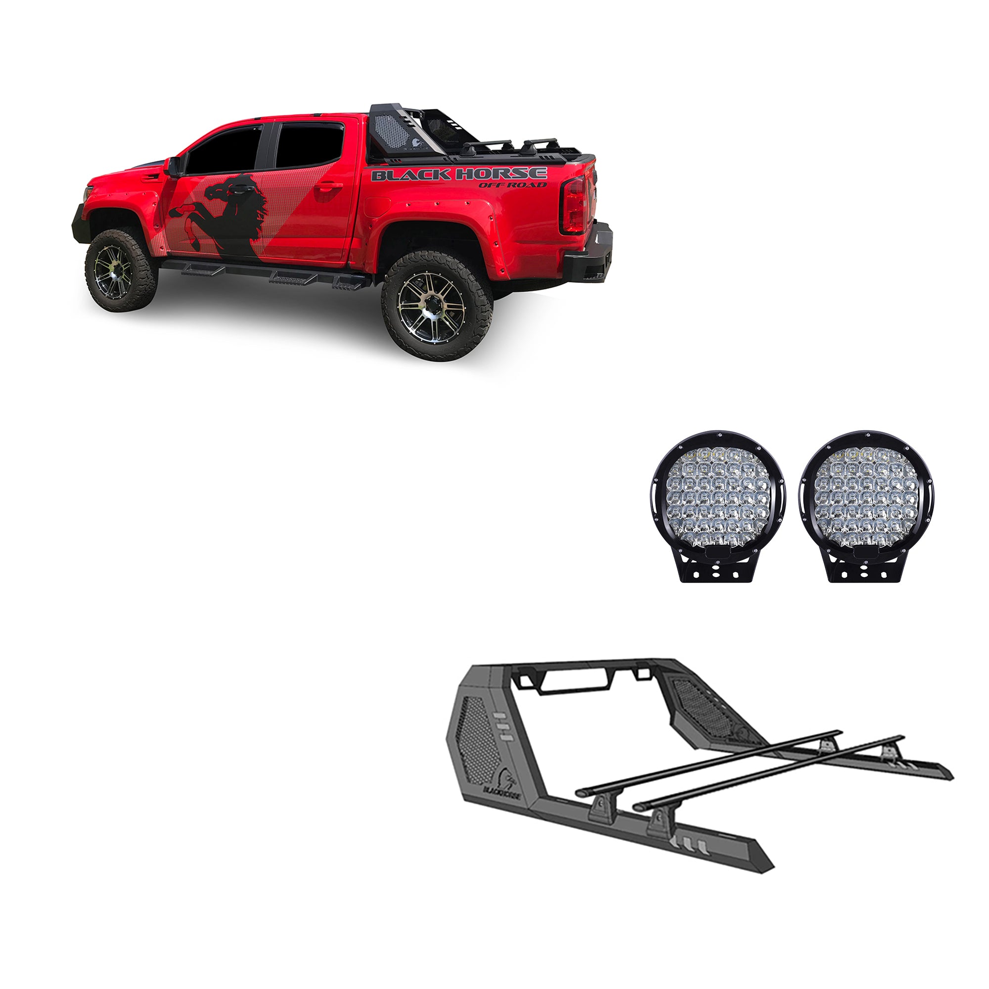 2015-2026 Canyon Vigor Roll Bar W/ Cross Bar Kit Modular | Black Horse Off Road - Image 1