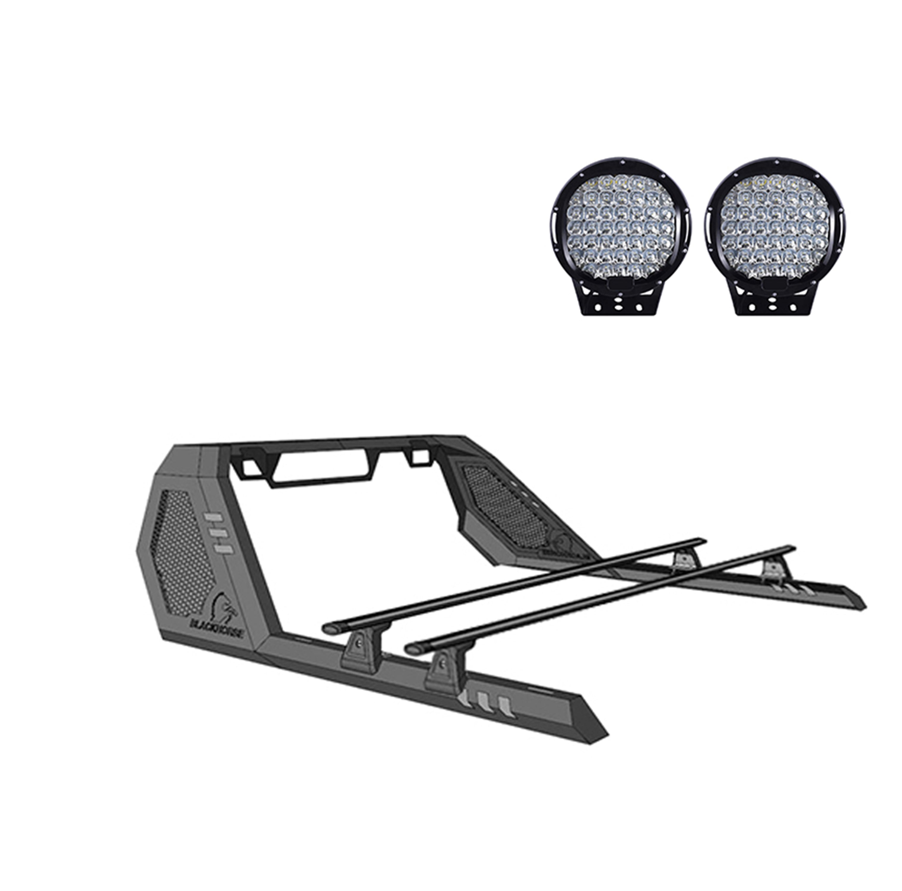 2014-2026 1500 Vigor Roll Bar W/ Cross Bar Kit Modular | Black Horse Off Road - Image 1