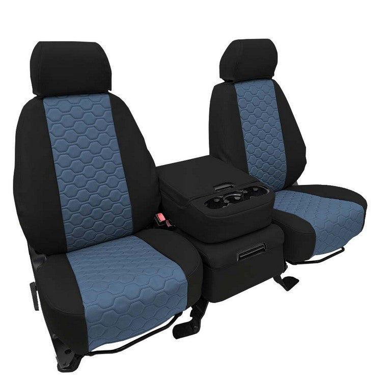Custom Fit Truck Seat Covers for Ford, Chevy, Ram & Toyota – Faux Leather Honeycomb Quilted | Made in USA