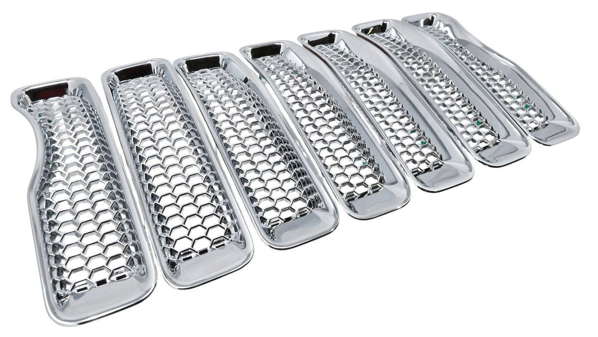 Trim Illusion ABS522 chrome grille overlay for 2018-2023 Jeep Wrangler - image 3