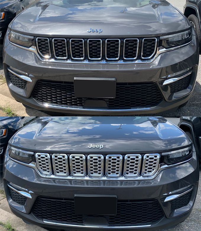 Trim Illusion ABS534 chrome grille overlay for 2021-2025 Jeep Grand Cherokee L and Grand Cherokee - image 5