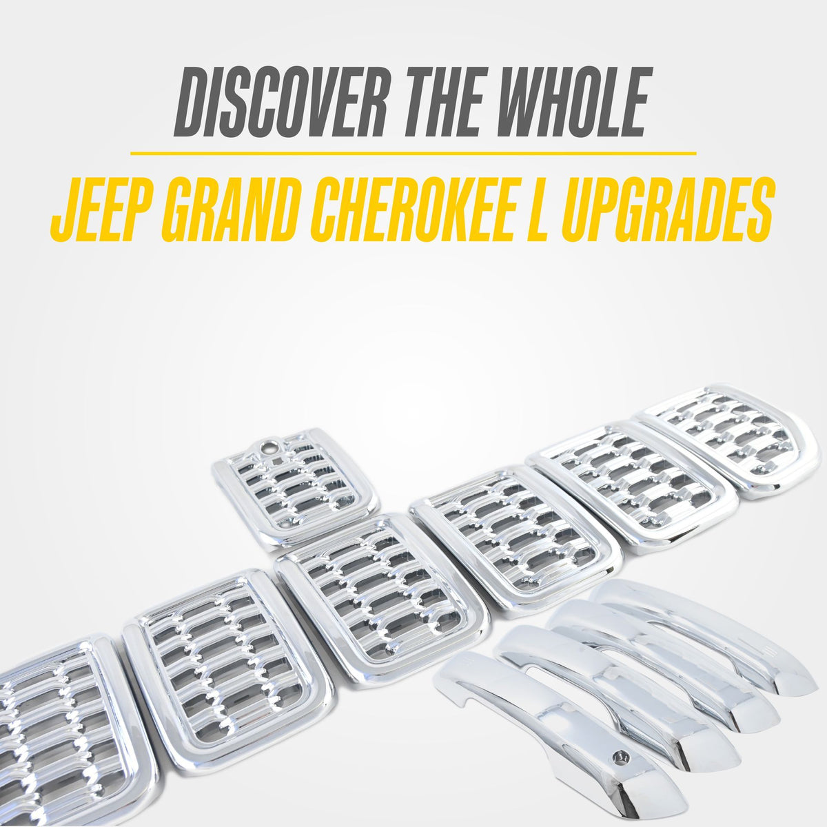Trim Illusion ABS534 chrome grille overlay for 2021-2025 Jeep Grand Cherokee L and Grand Cherokee - image 7
