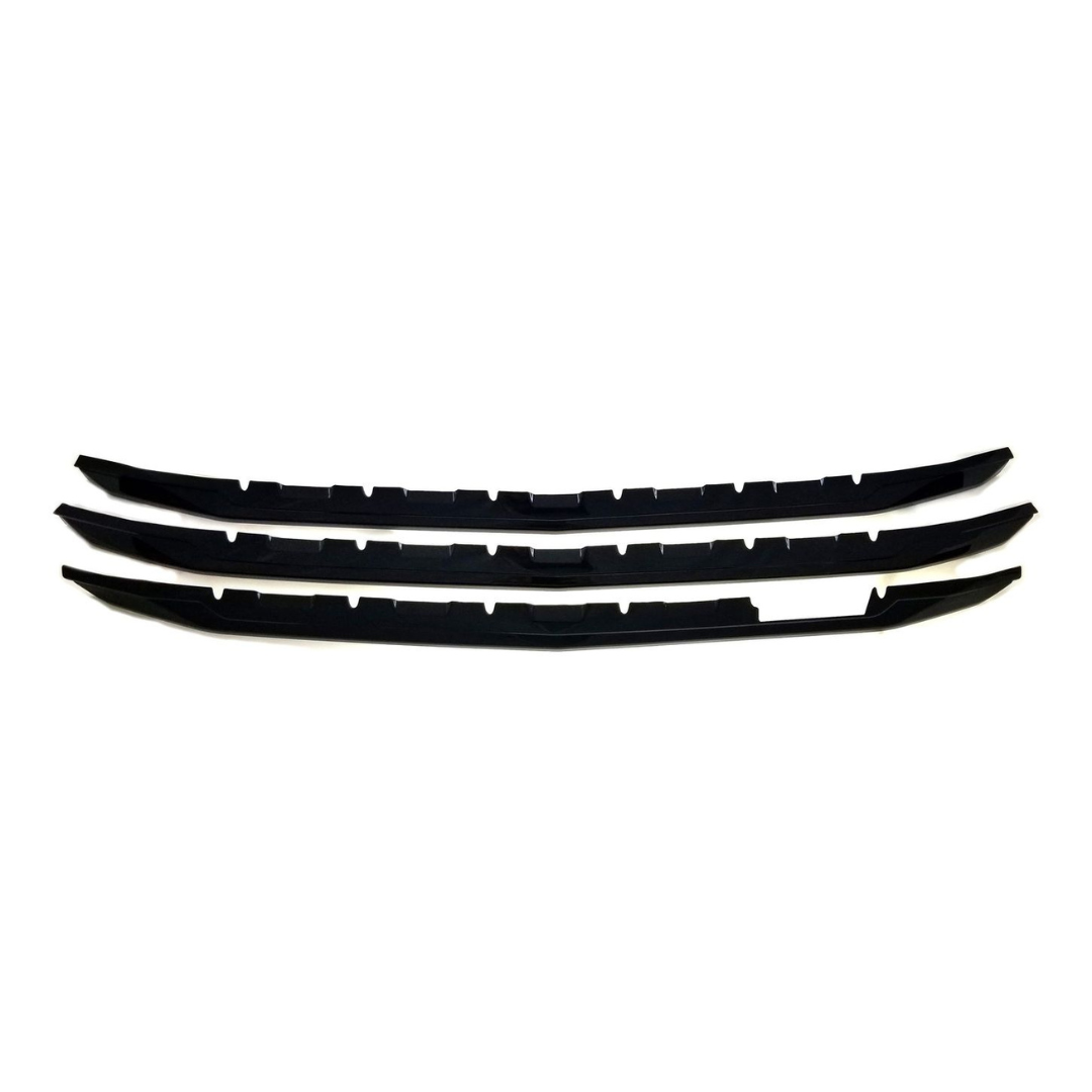 2016-2018 Chevrolet Silverado 1500 LTZ 3 PCS Gloss Black Tape-on Patented Grille Overlay