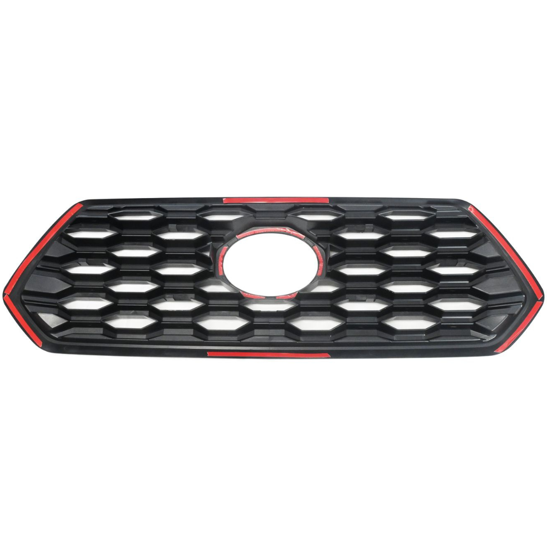 2020-2023 Toyota Tacoma TRD Sport/Off-Road Does not fit grille with Camera 1 PC Gloss Black Snap-on W/Tape Patented Grille Overlay