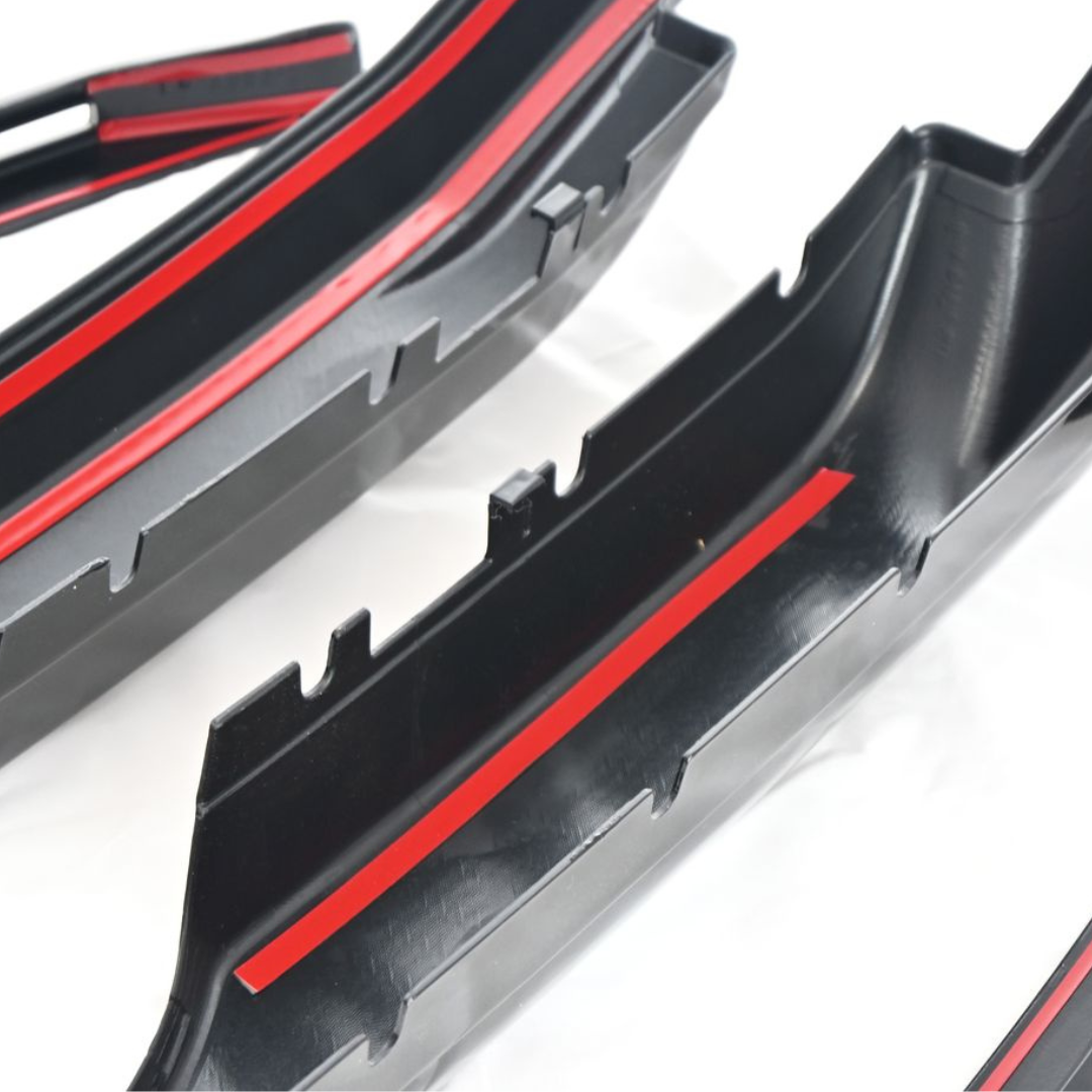 2020-2022 Ford F-250 Super Duty/F-350 Super Duty XLT 3 PCS Gloss Black Snap-on W/Tape Patented Grille Overlay