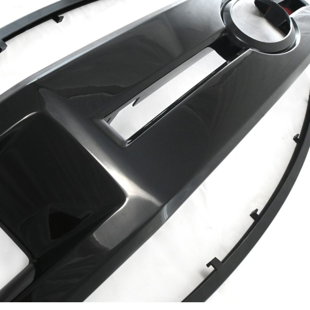 2018-2020 Ford F-150 XLT 3 PCS Gloss Black Snap-on W/Tape Patented Grille Overlay