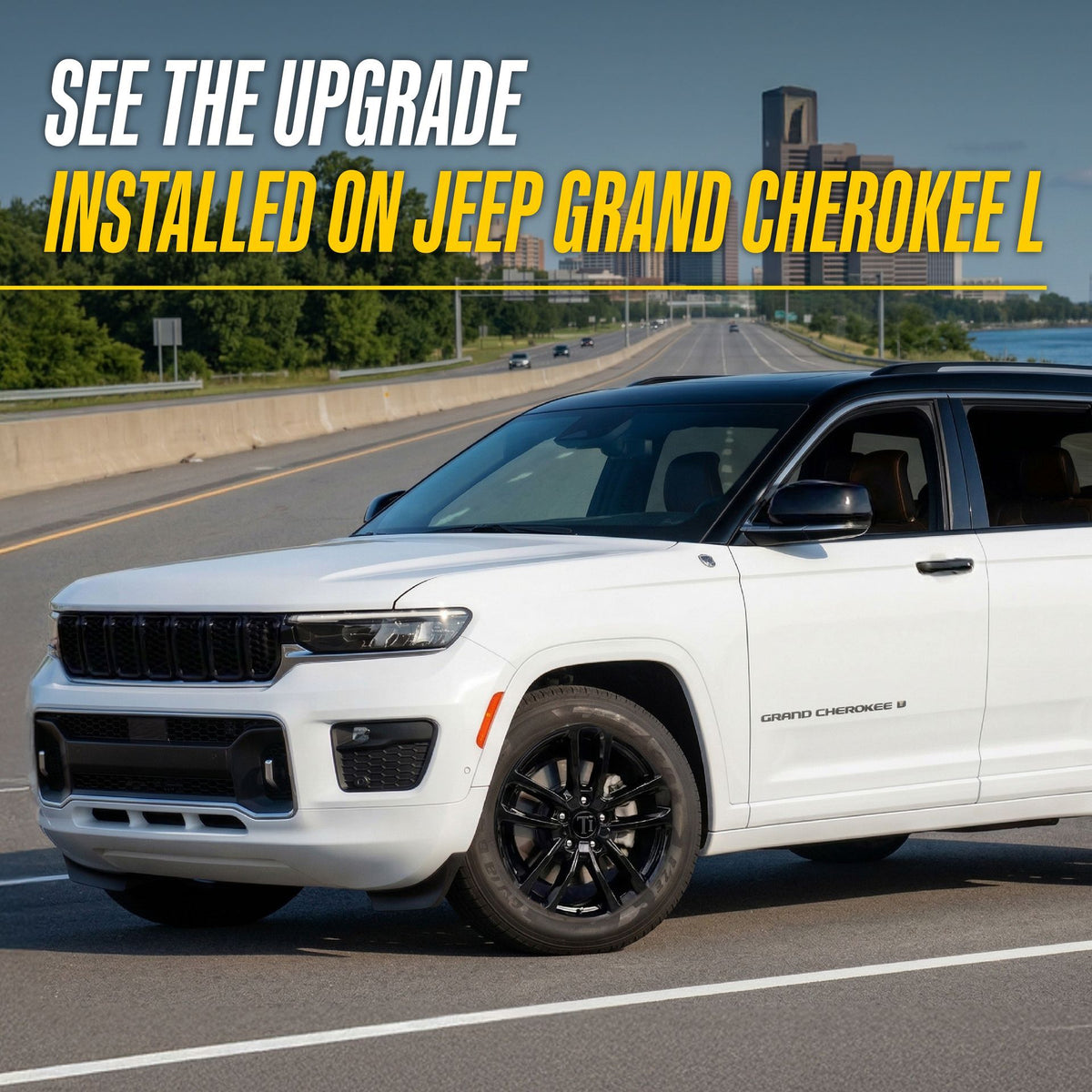 Trim Illusion ABS6534BLK gloss black grille overlay for 2021-2026 Jeep Grand Cherokee L and Grand Cherokee - image 12