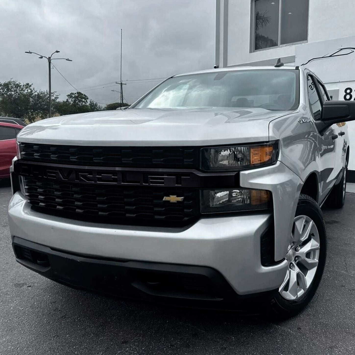 2019-2021 Chevy Silverado 1500 Chrome Delete Grille Overlay