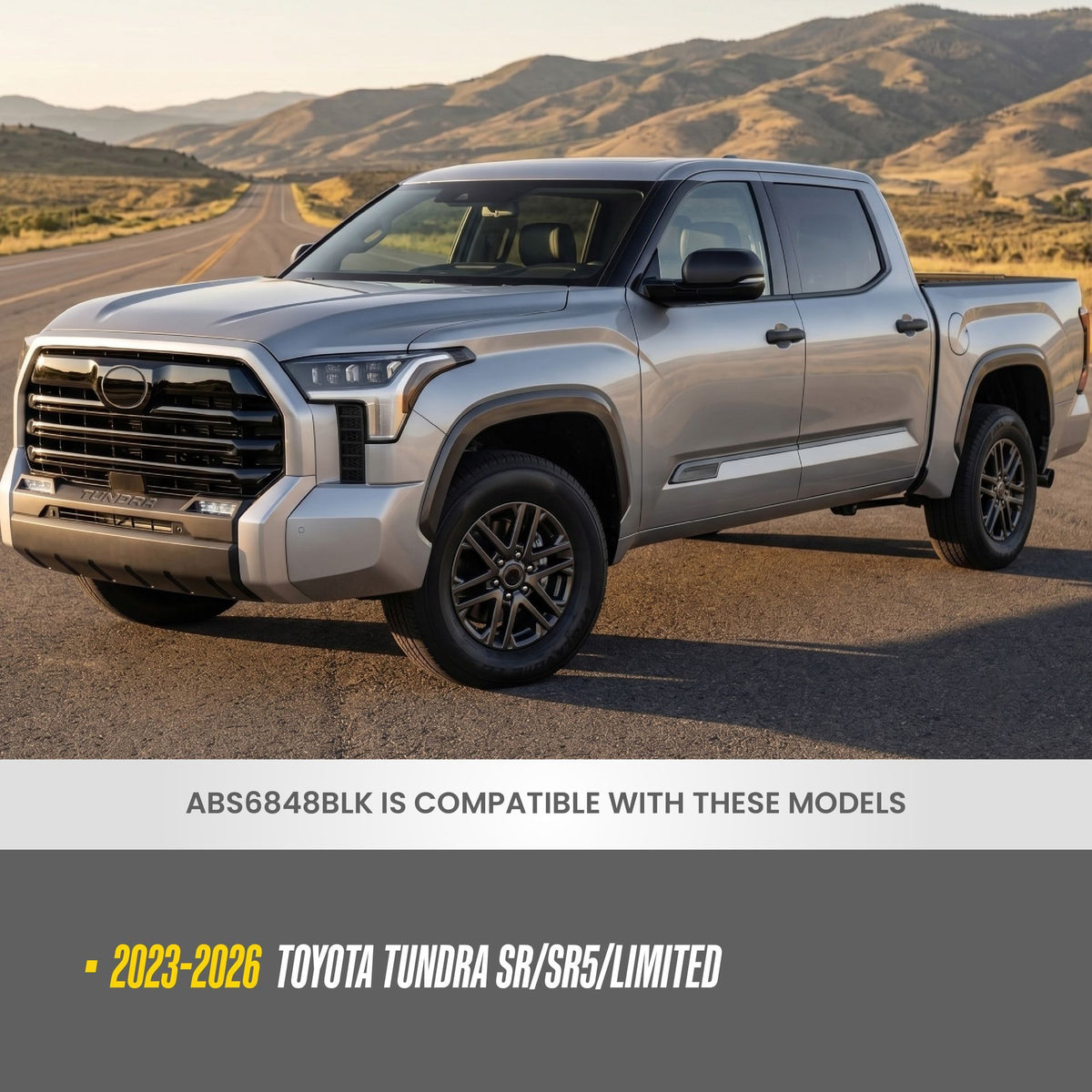 Trim Illusion ABS6848BLK gloss black grille overlay for 2023-2026 Toyota Tundra - image 5