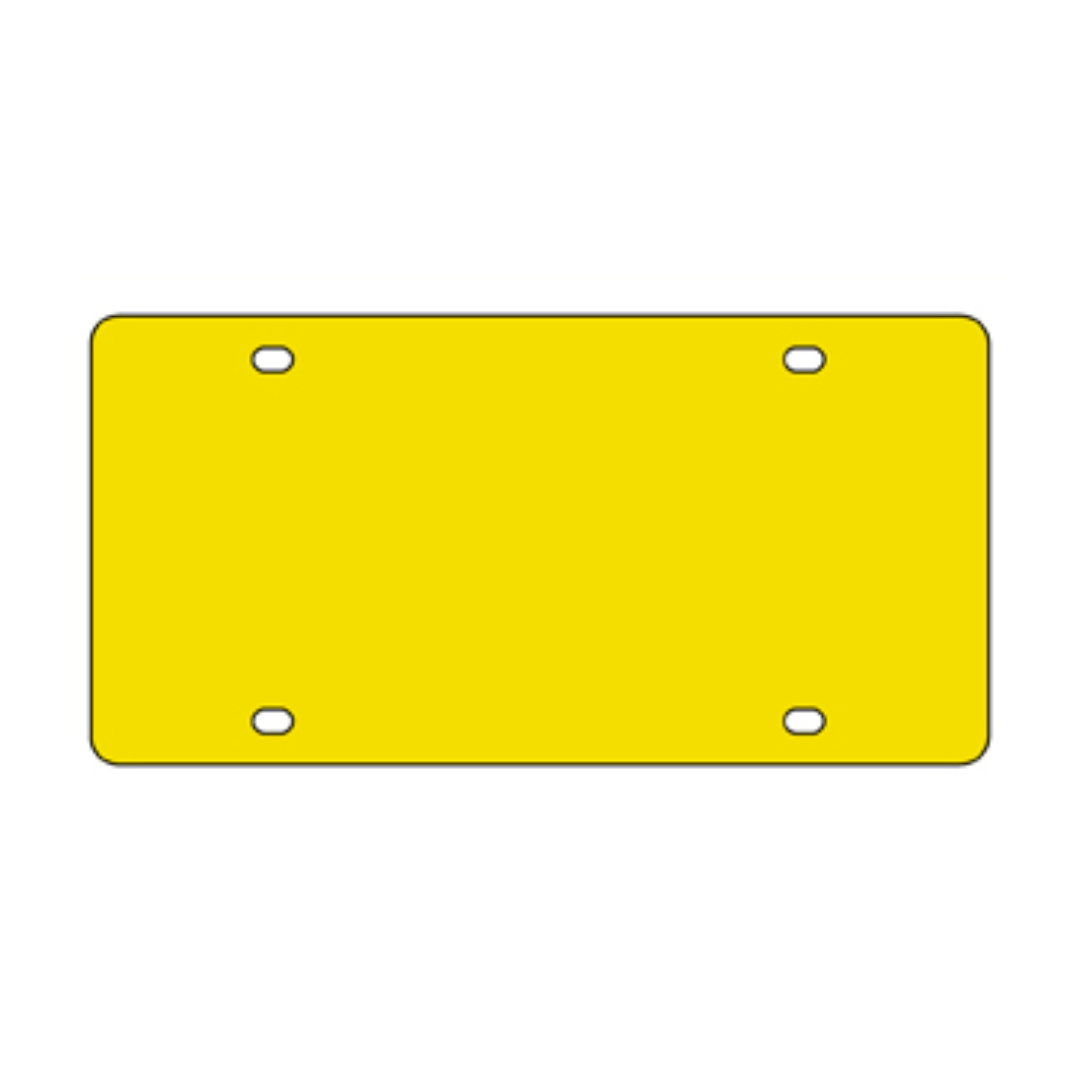 Acrylic License Plate Blank