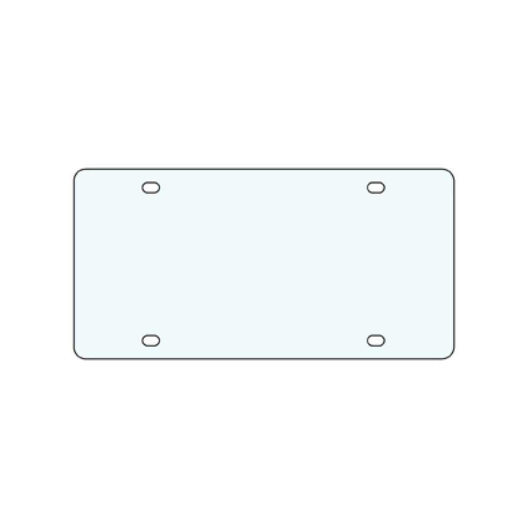 Acrylic License Plate Blank