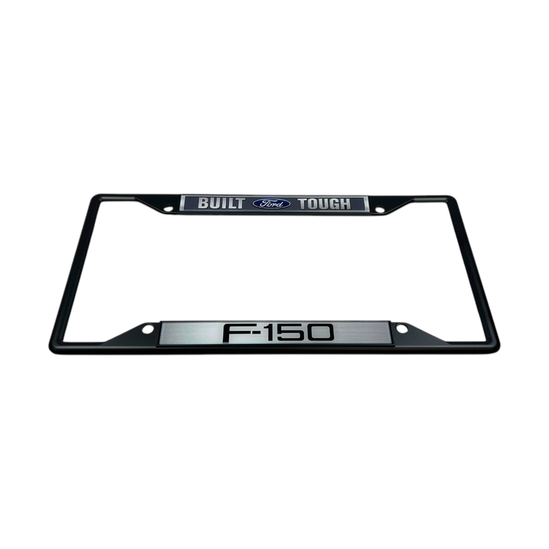 Built Ford Tough F-150 Black License Plate Frame