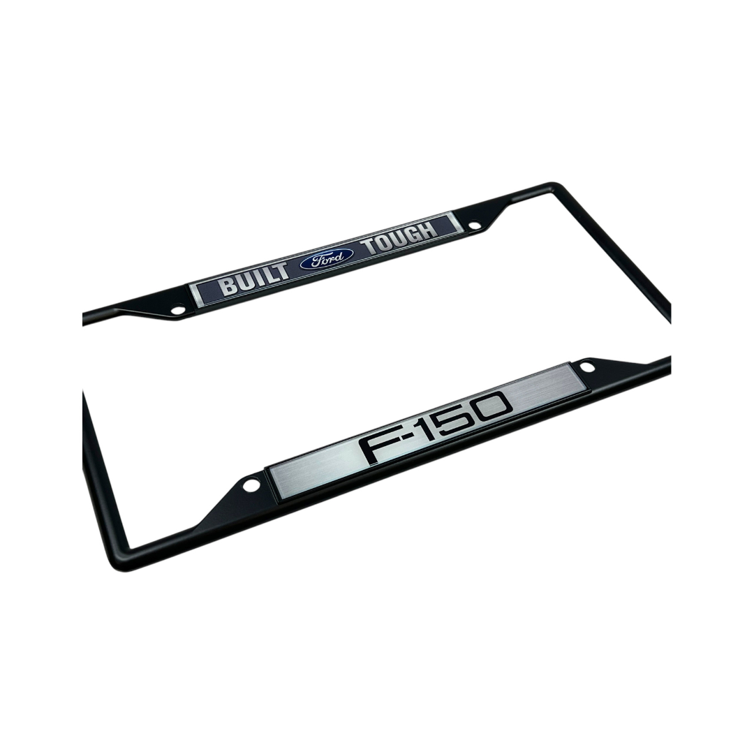 Built Ford Tough F-150 Black License Plate Frame