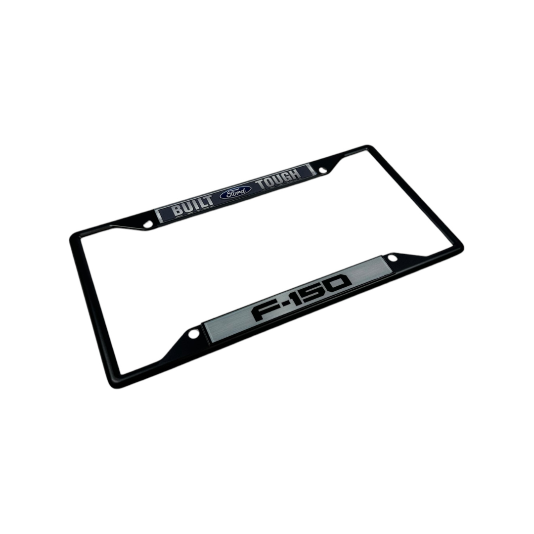 Built Ford Tough F-150 Black License Plate Frame
