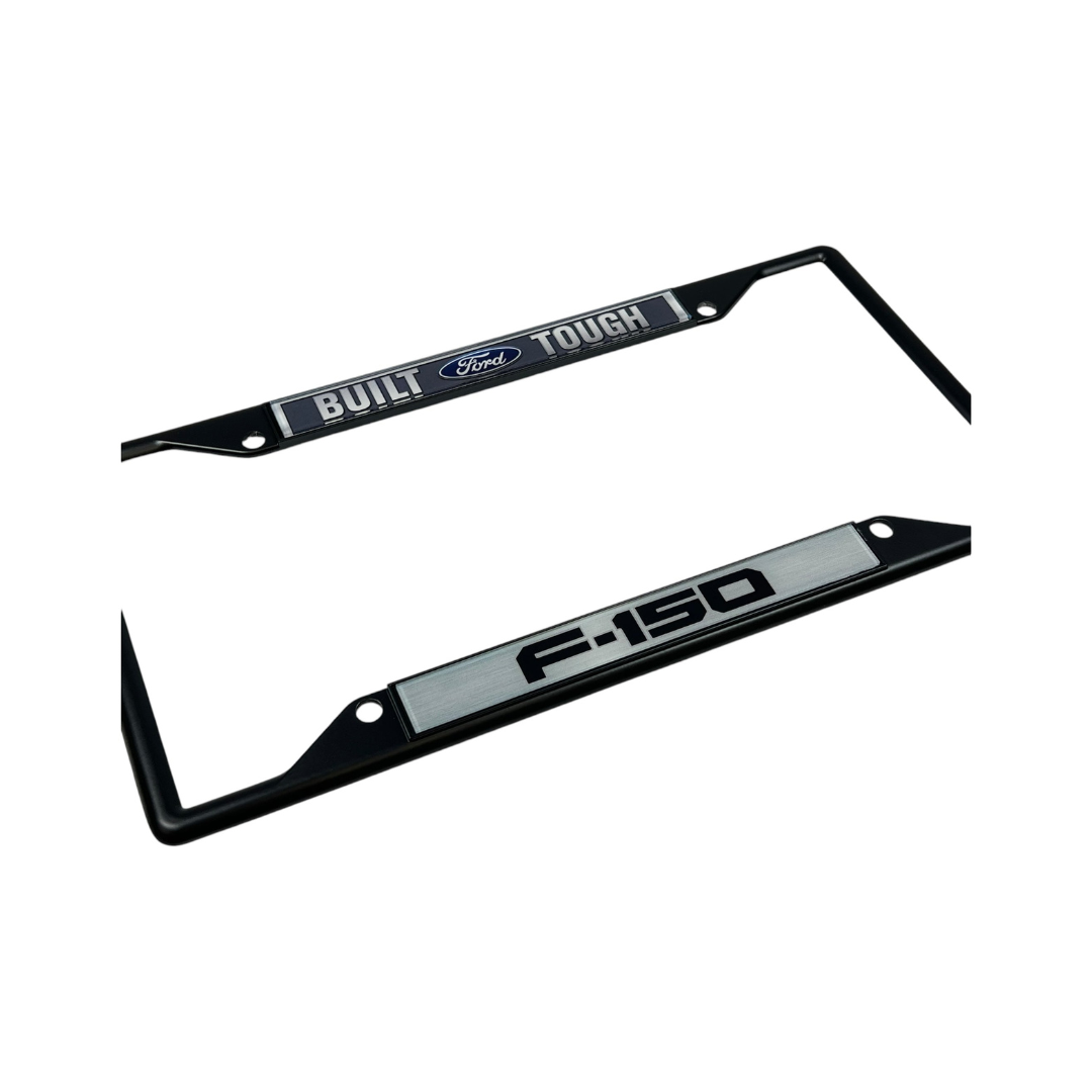 Built Ford Tough F-150 Black License Plate Frame