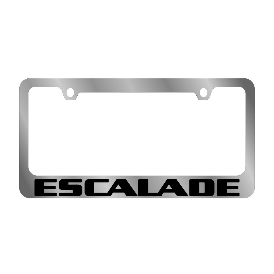 Cadillac Escalade Chrome License Plate Frame