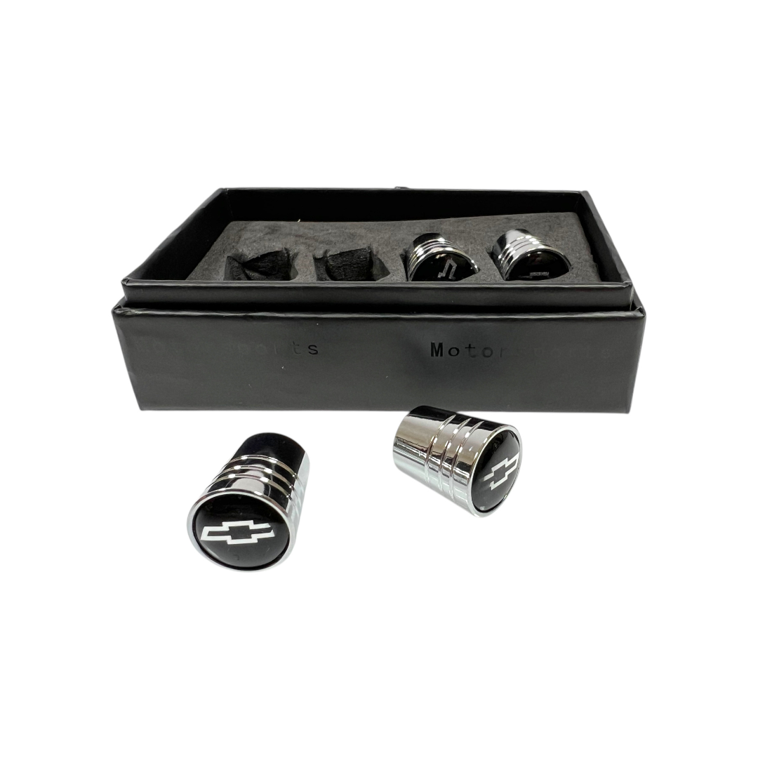 Chevrolet Chrome Tapered Valve Stem Caps