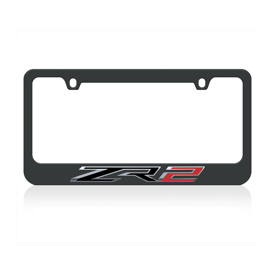 Chevrolet ZR2 Black License Plate Frame