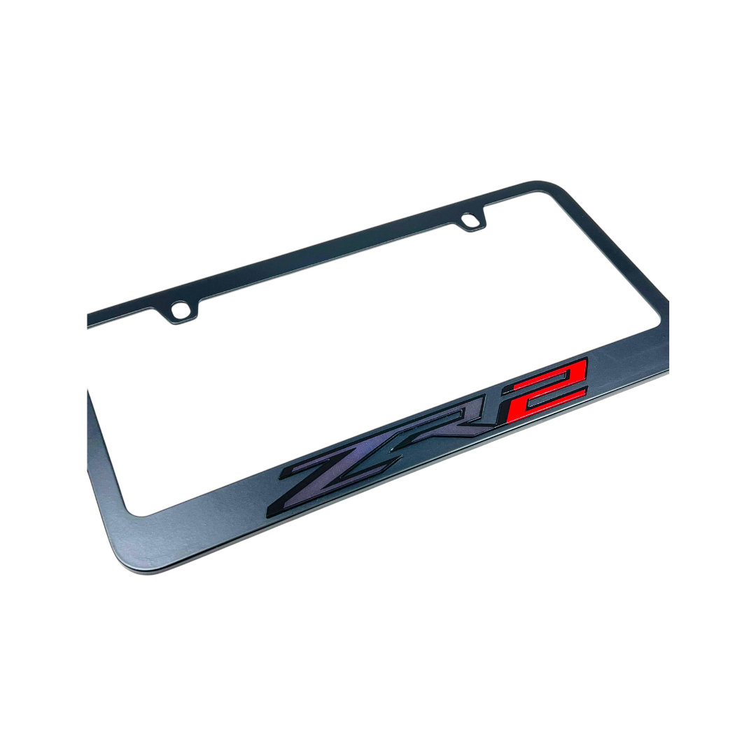 Chevrolet ZR2 Black License Plate Frame