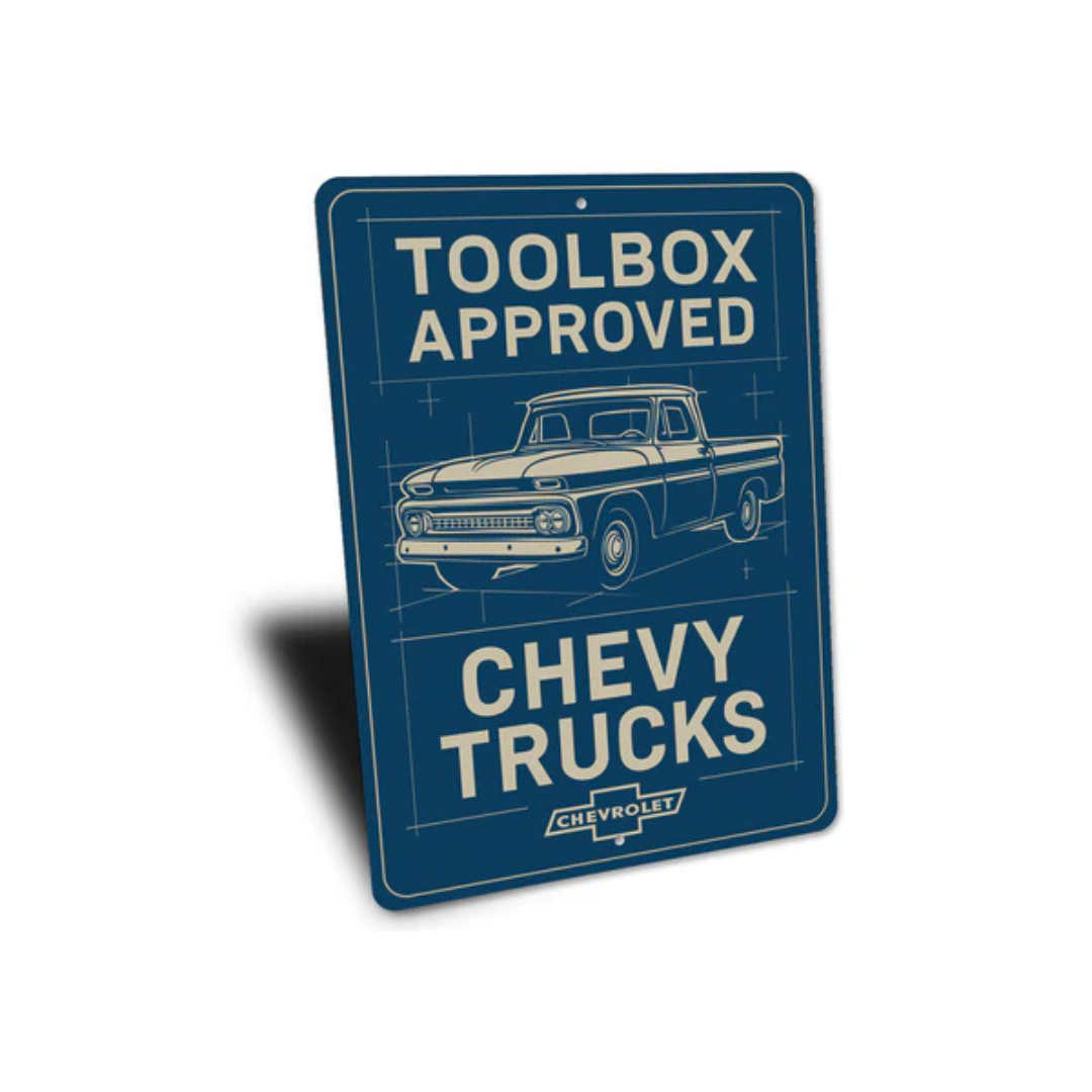 Chevy Trucks Toolbox Approved Chevrolet Signs