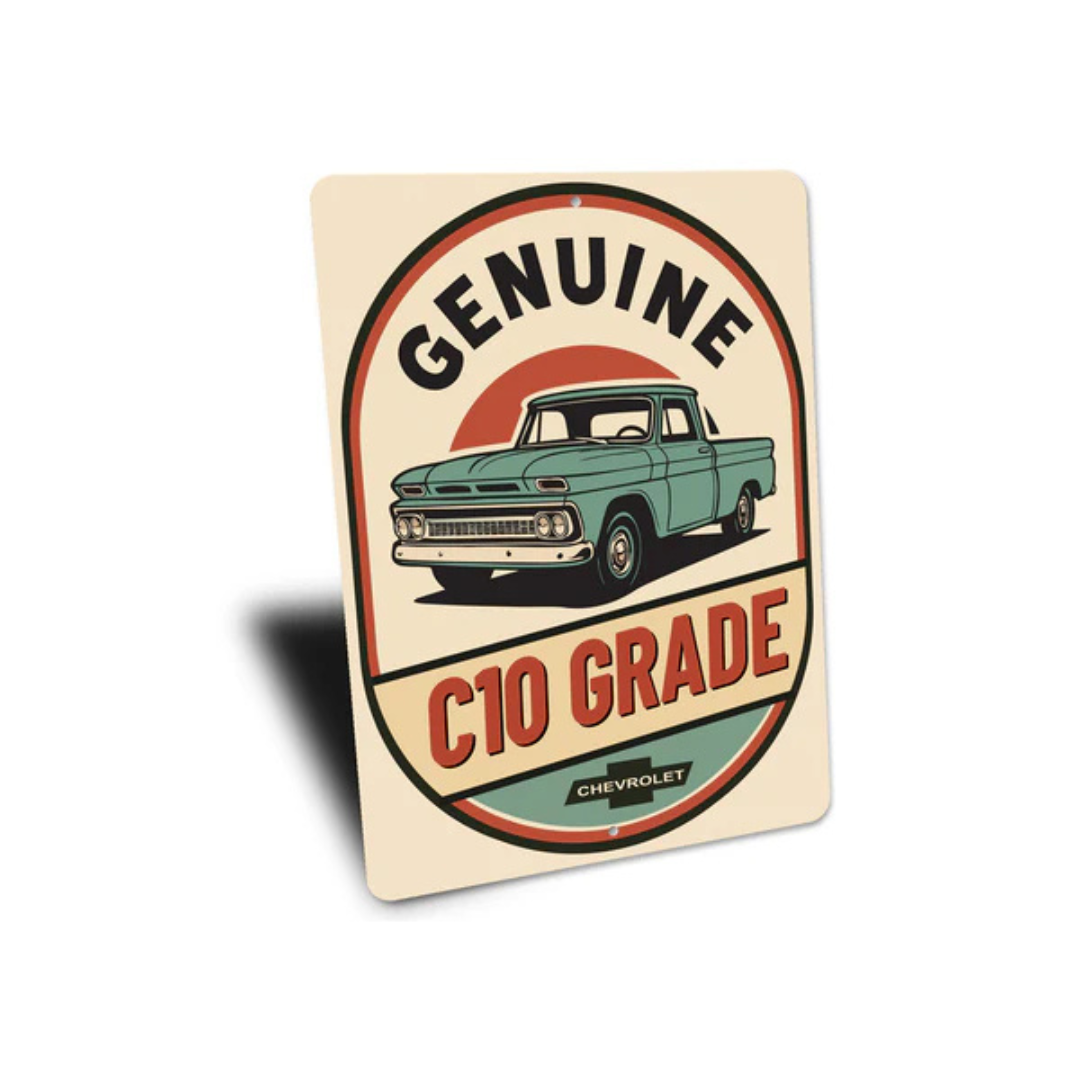 Genuine C10 Grade Chevy Trucks Chevrolet Sign