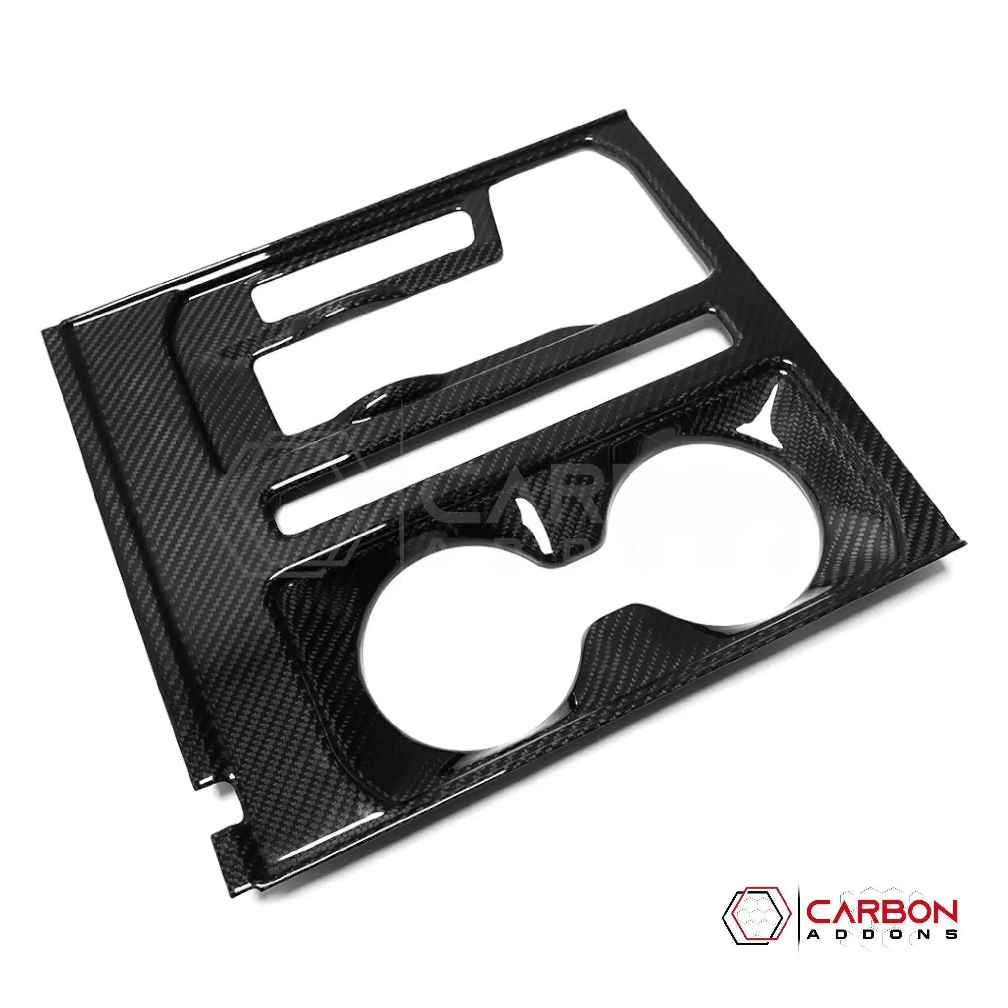 Real Carbon Fiber Center Console Cover for 2021+ Ford F-150