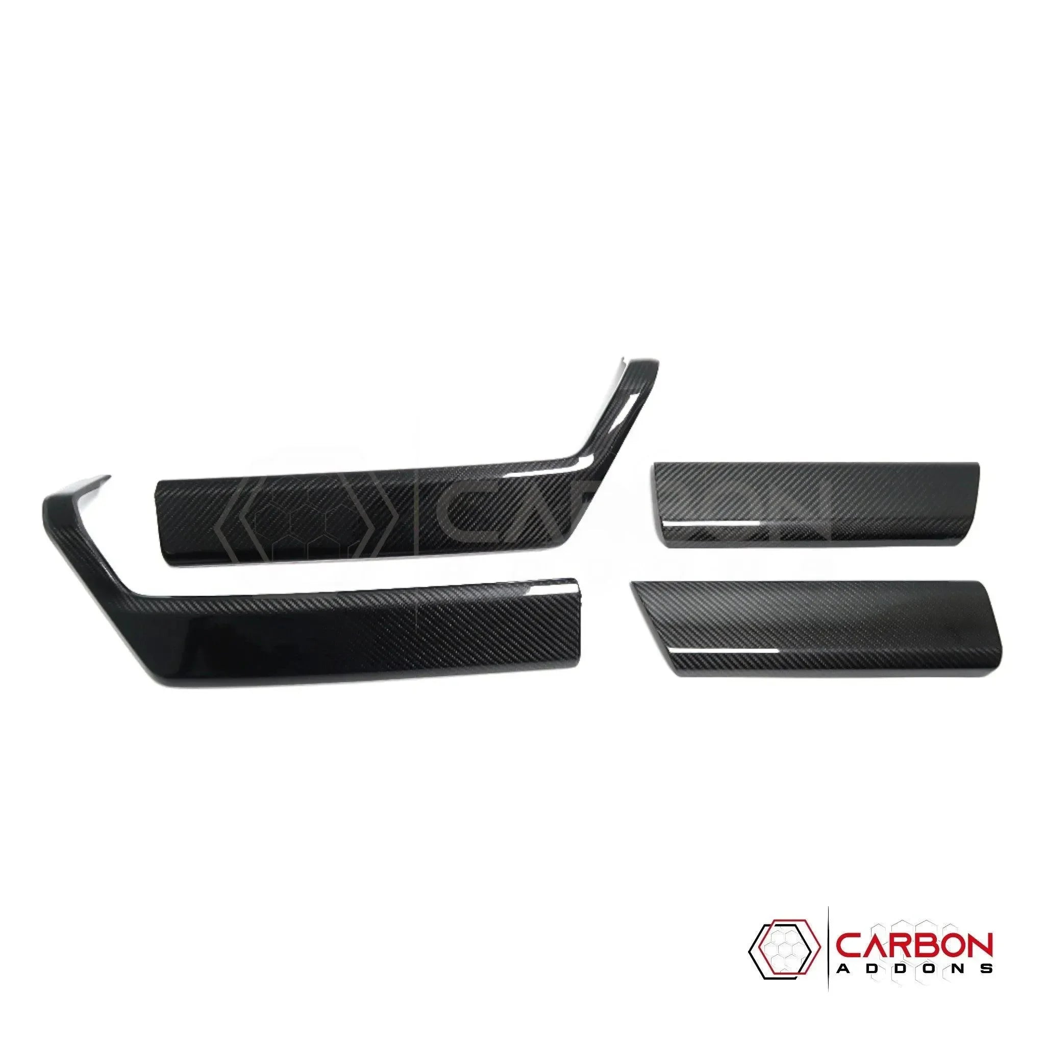 Real Carbon Fiber Door Panel Trim Covers for 2021+ Ford F-150
