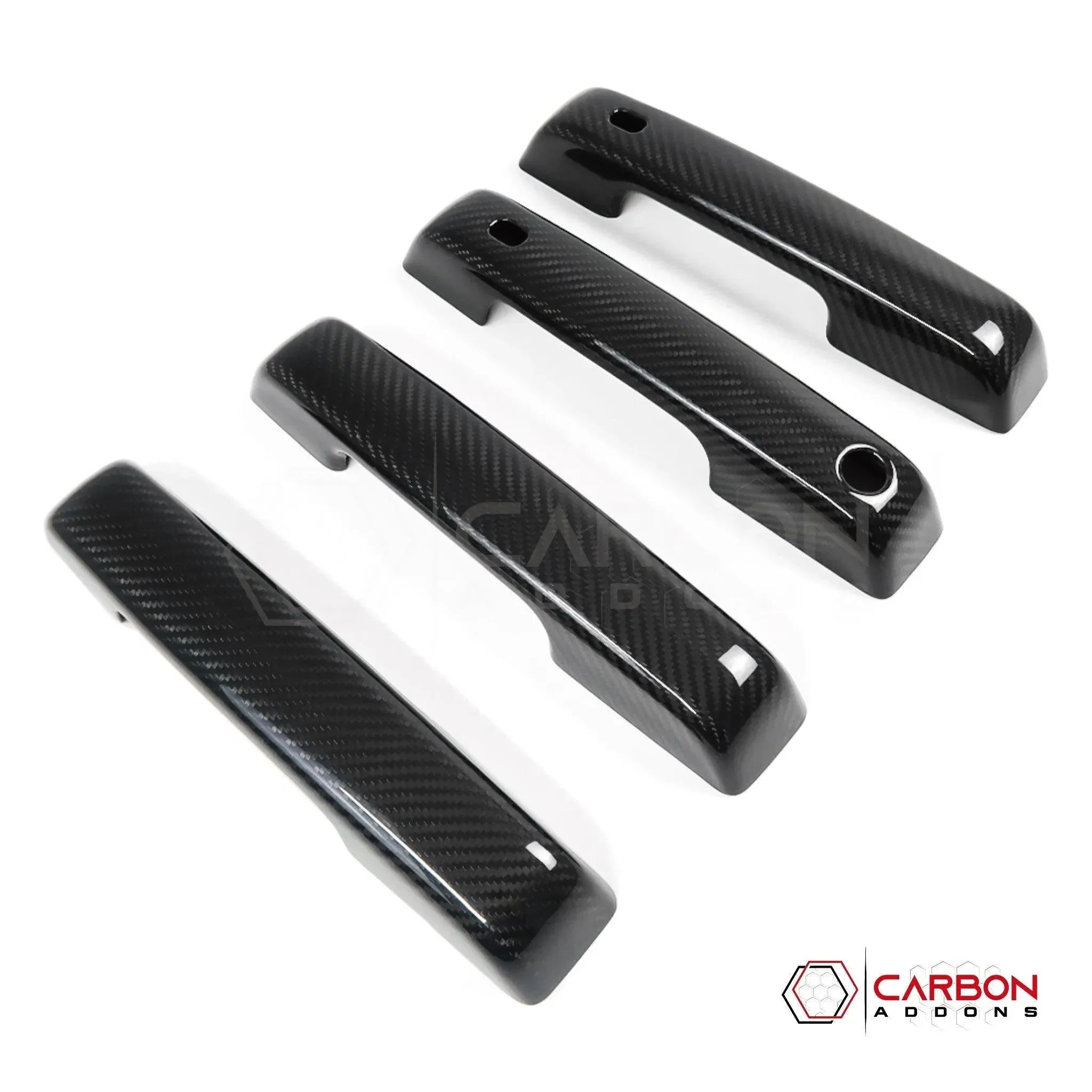 Real Carbon Fiber Exterior Door Handle Covers for 2021+ Ford F-150