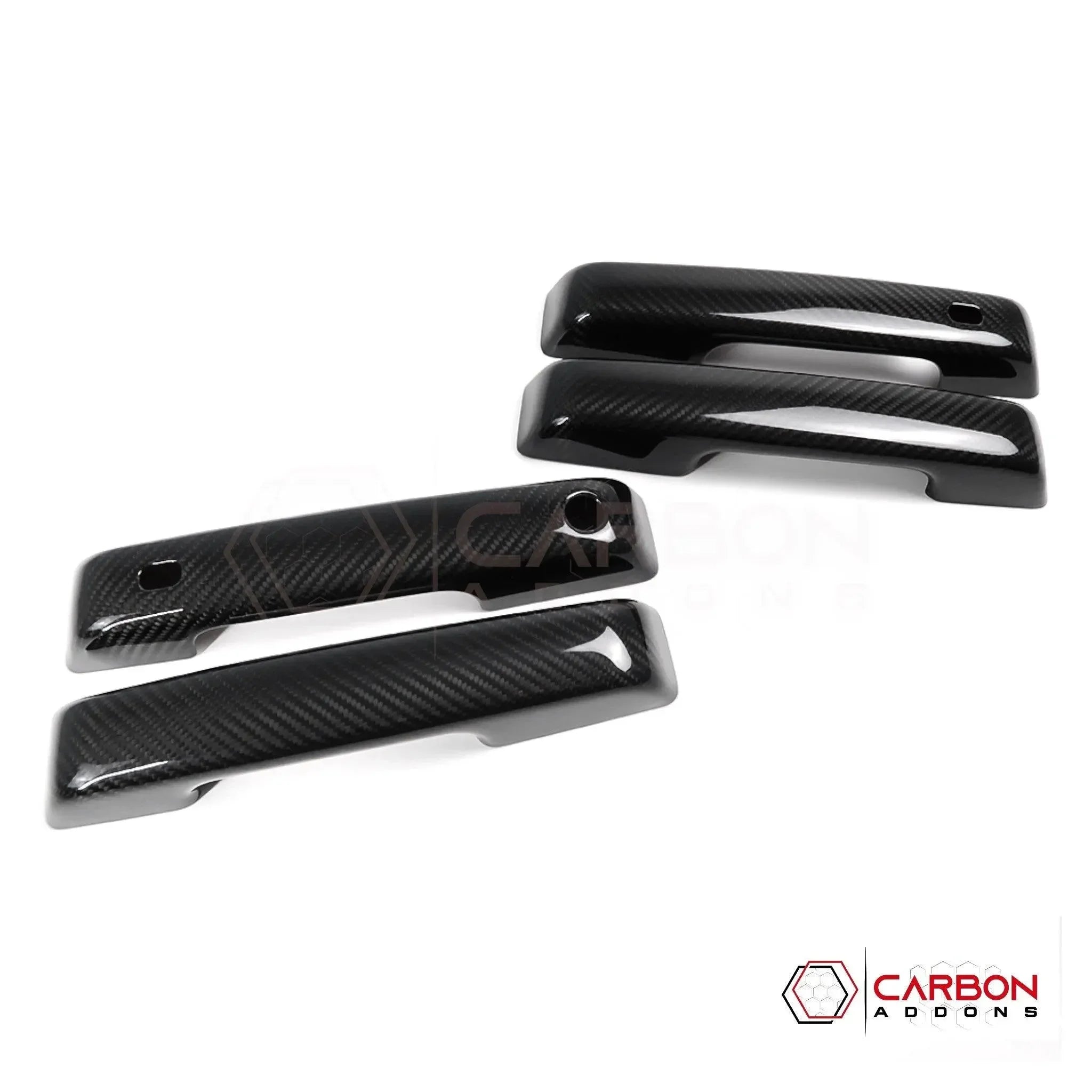 Real Carbon Fiber Exterior Door Handle Covers for 2021+ Ford F-150