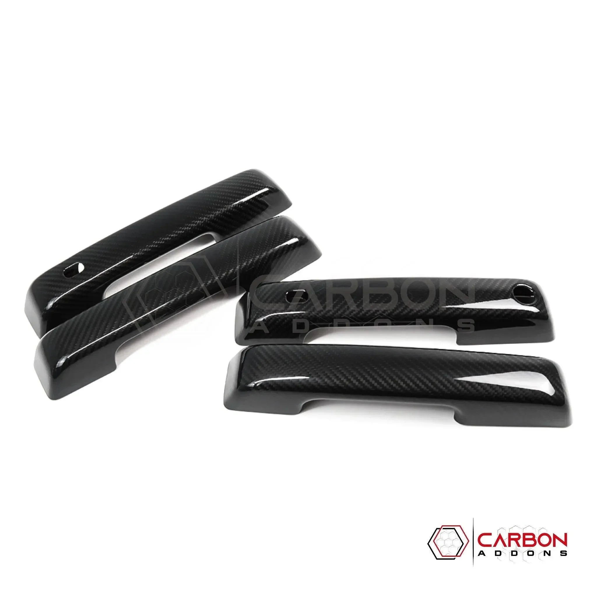 Real Carbon Fiber Exterior Door Handle Covers for 2021+ Ford F-150