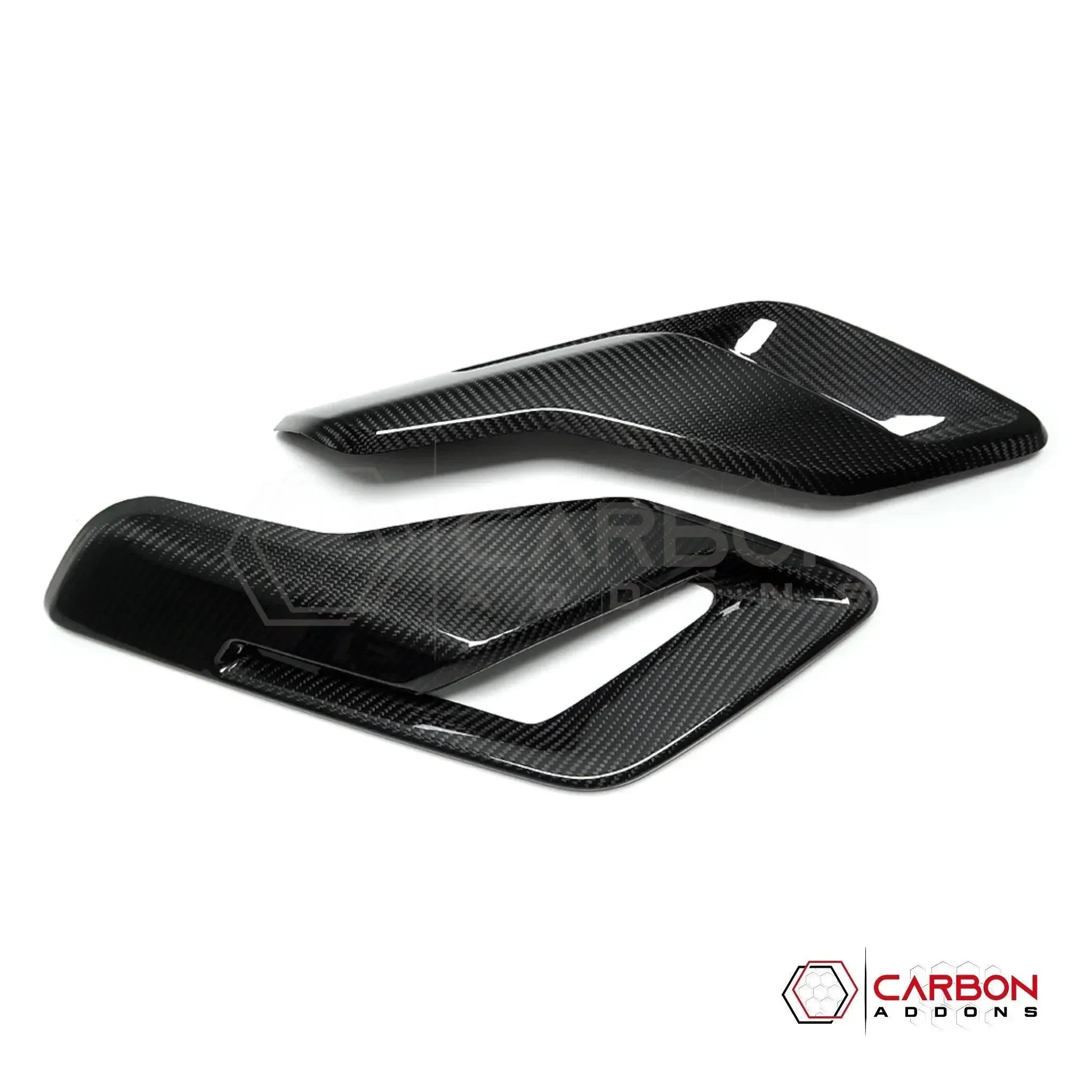Real Carbon Fiber Fender Vent Covers for 2021+ Ford F-150