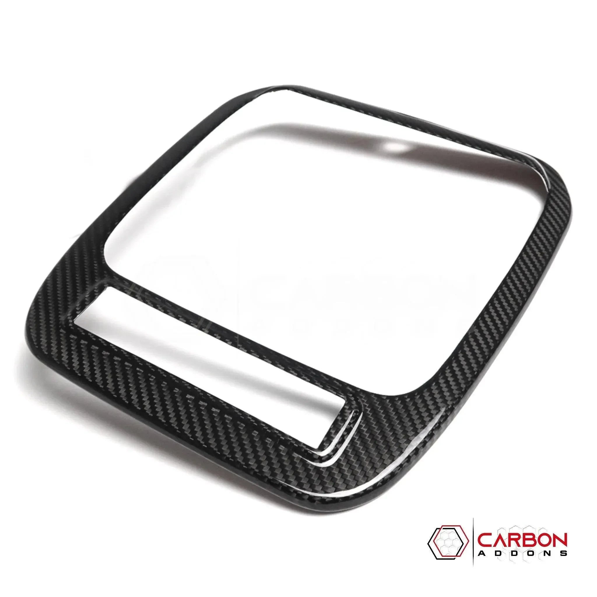 Real Carbon Fiber Overhead Light Trim Cover for 2021+ Ford F-150