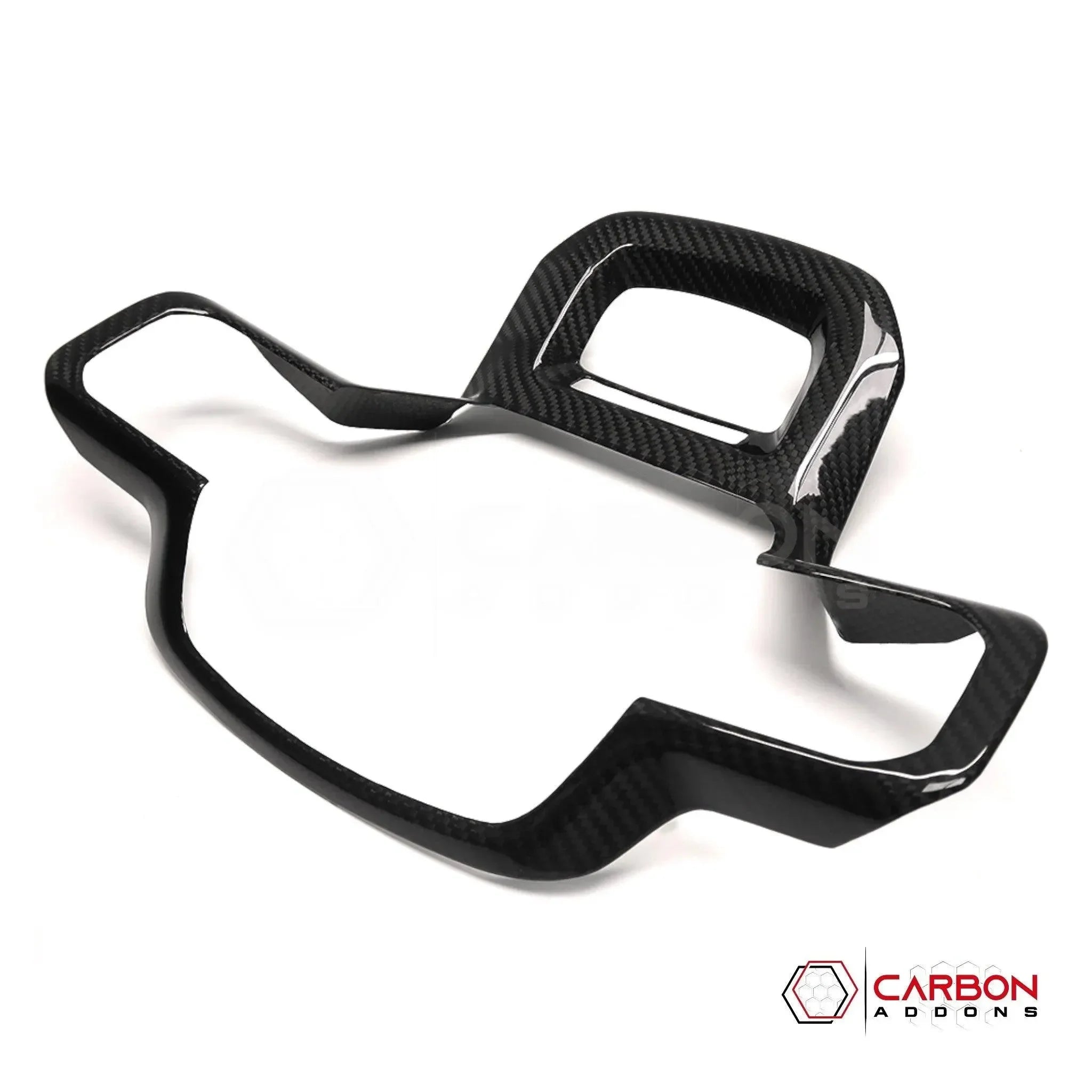 Real Carbon Fiber Steering Wheel Trim Cover for 2021+ Ford F-150