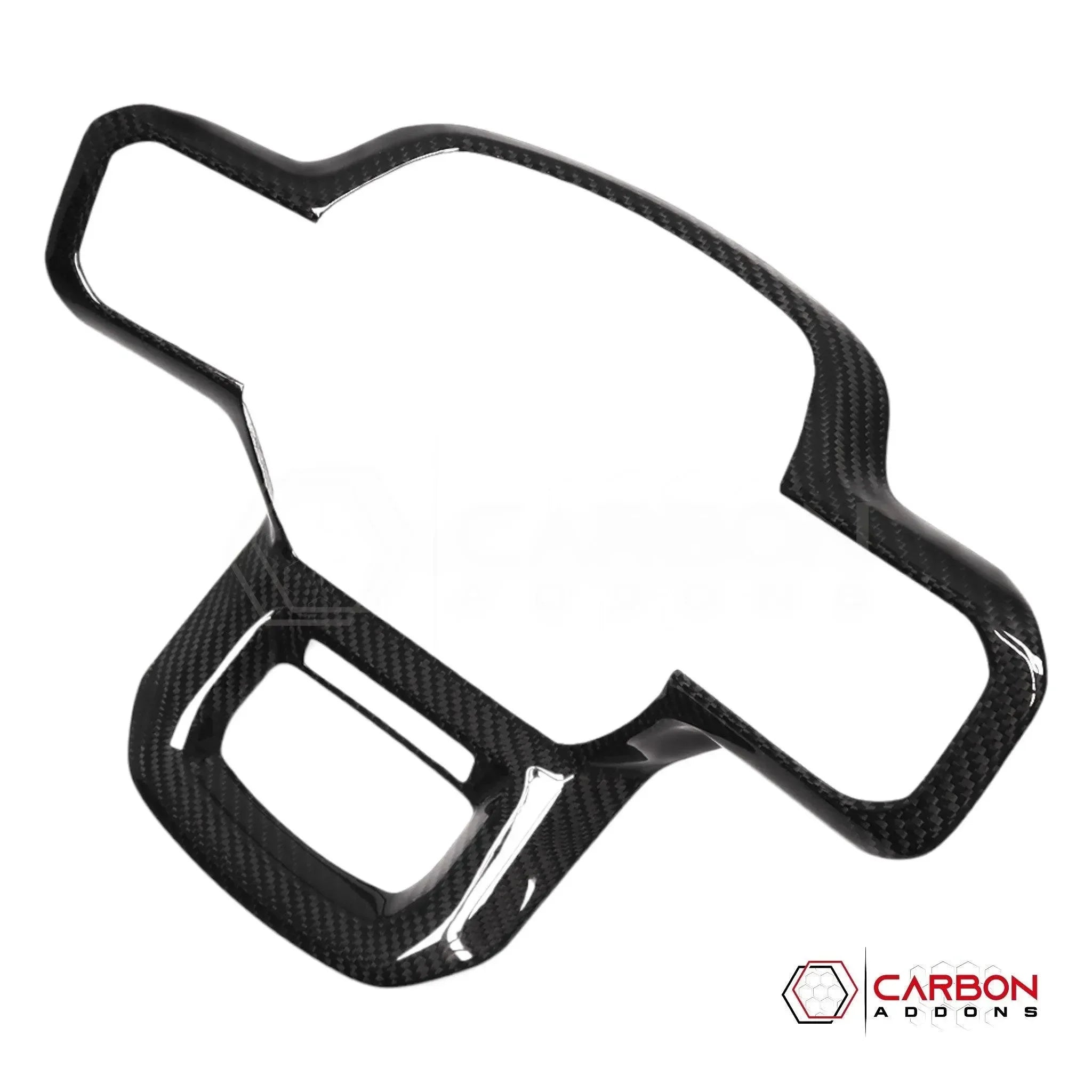 Real Carbon Fiber Steering Wheel Trim Cover for 2021+ Ford F-150