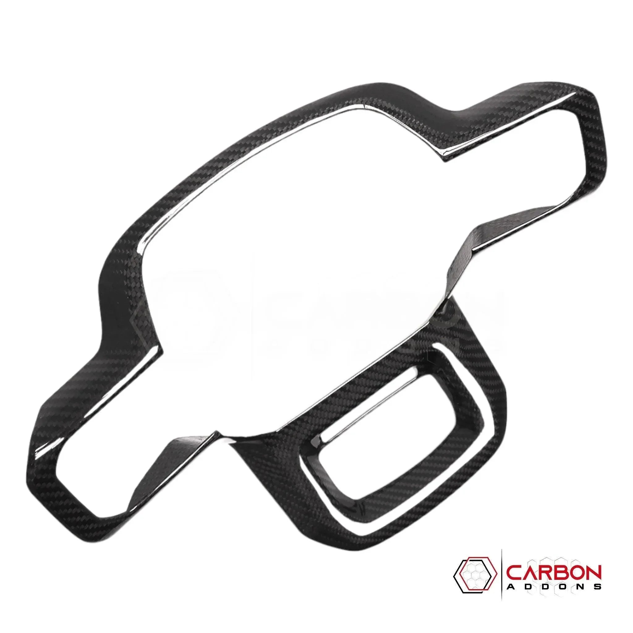 Real Carbon Fiber Steering Wheel Trim Cover for 2021+ Ford F-150