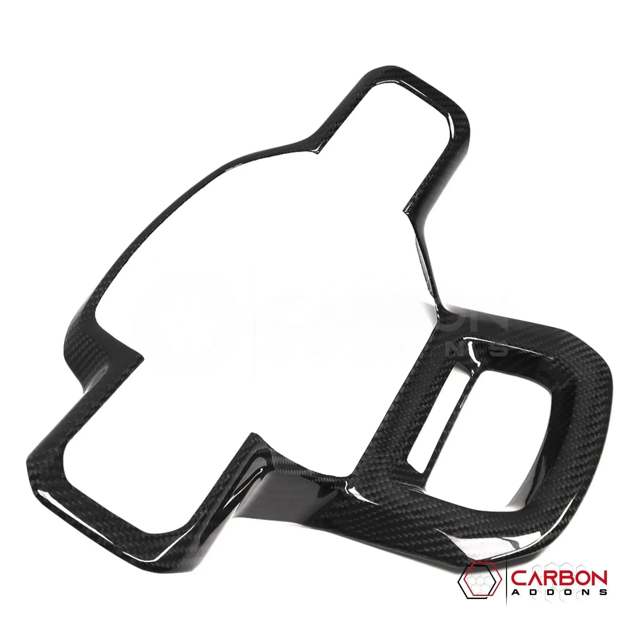 Real Carbon Fiber Steering Wheel Trim Cover for 2021+ Ford F-150