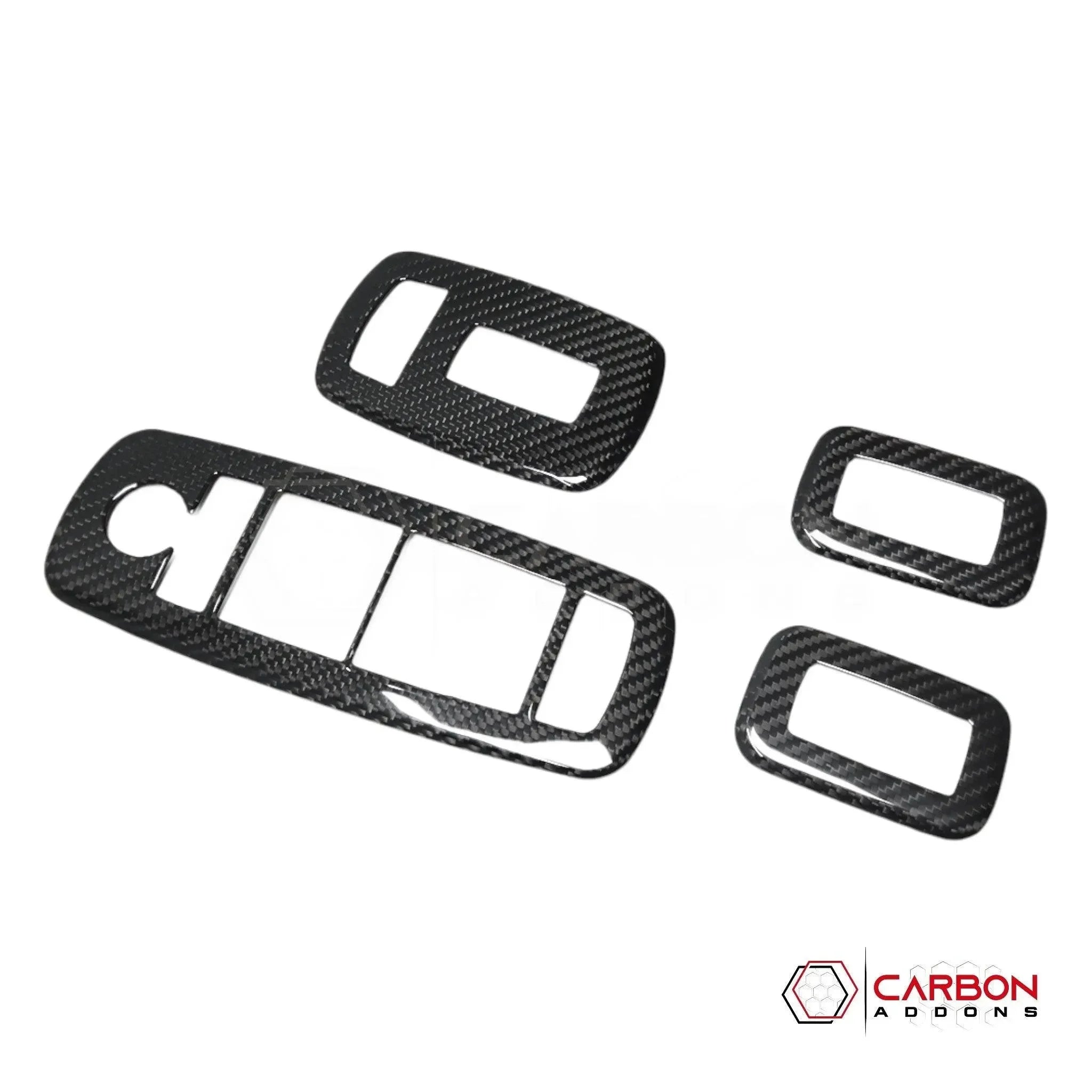 2019+ RAM 1500/TRX Interior Window Switch Trim Hard Carbon Fiber Cover