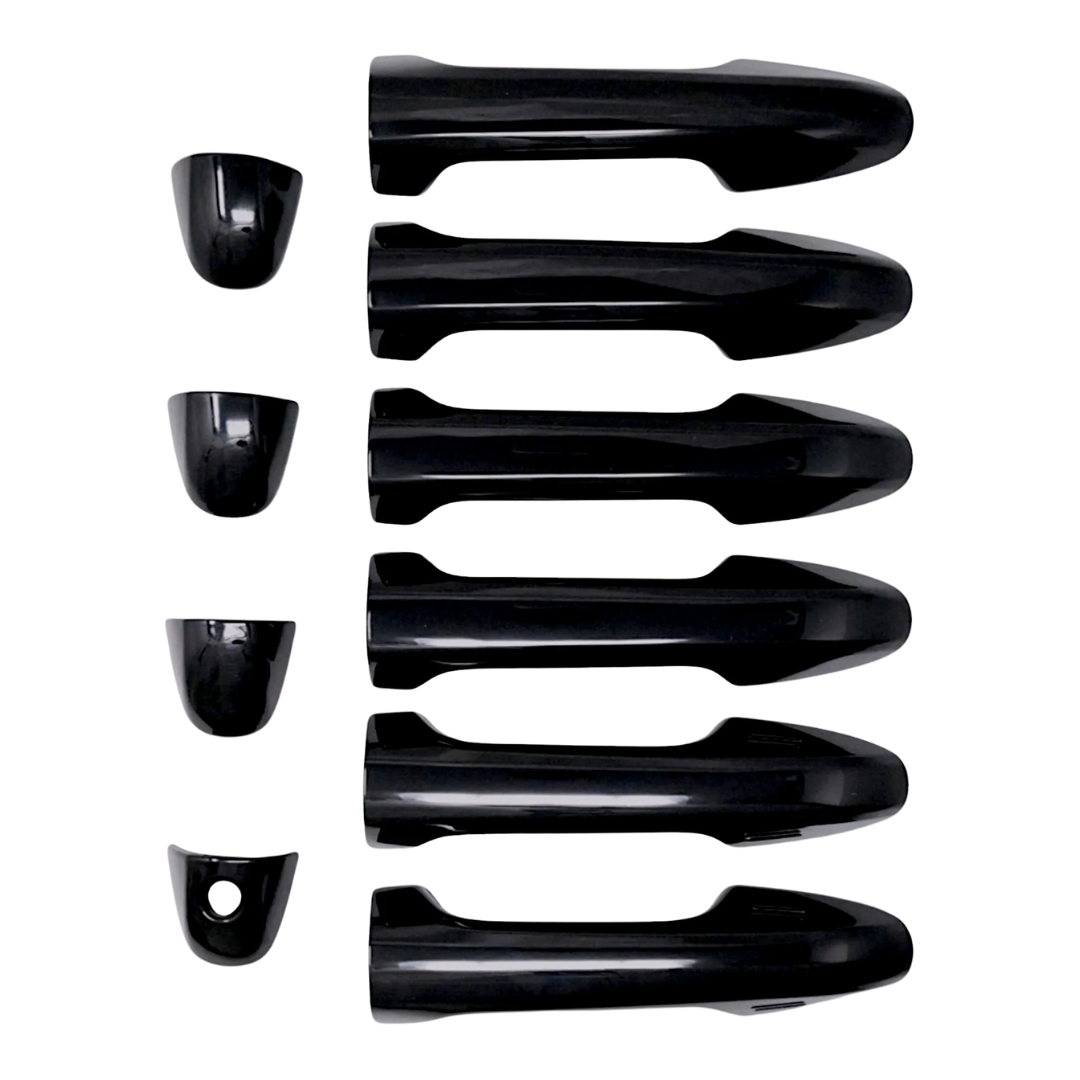 16-23 Toyota Tacoma Gloss Black Snap-on W/Tape Patented Door Handle Cover