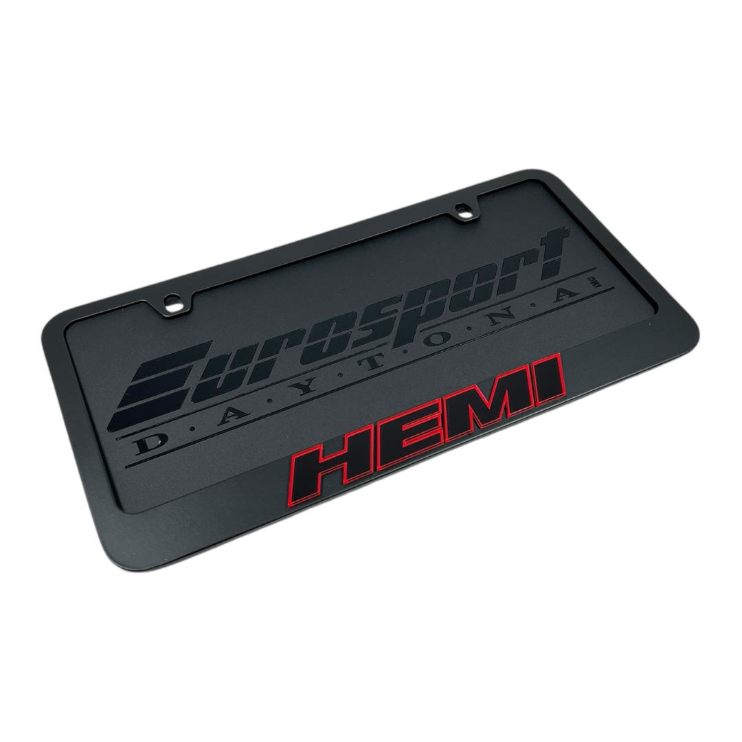 Dodge HEMI Black License Plate Frame