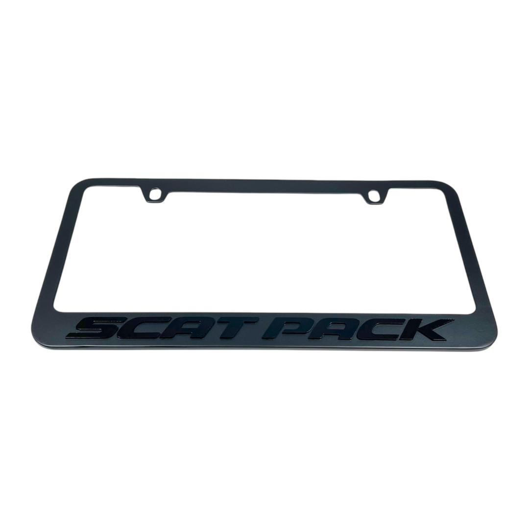 Dodge Scat Pack Blacked Out License Plate Frame
